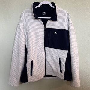 New Balance Navy and Cream Fleece Jacket